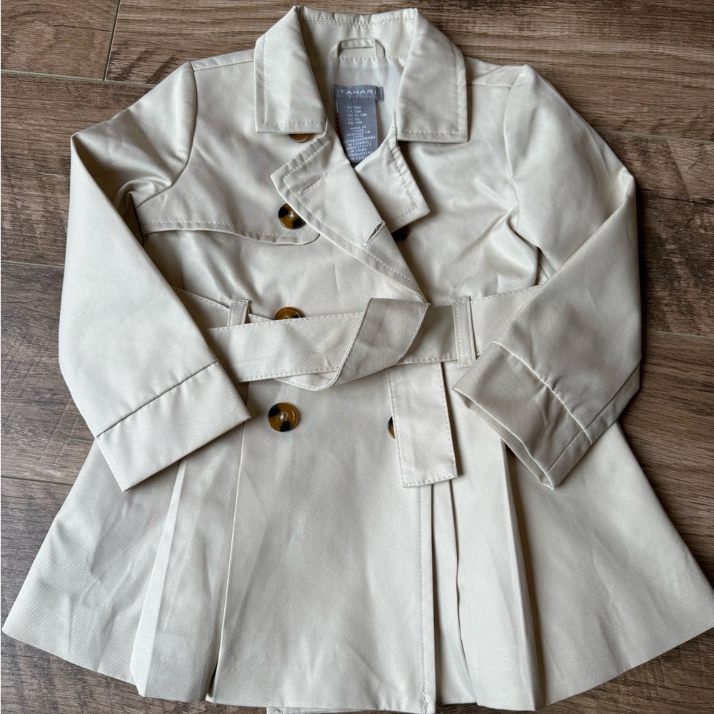 Toddler Trench Coat Size 18 Months New Without Tags